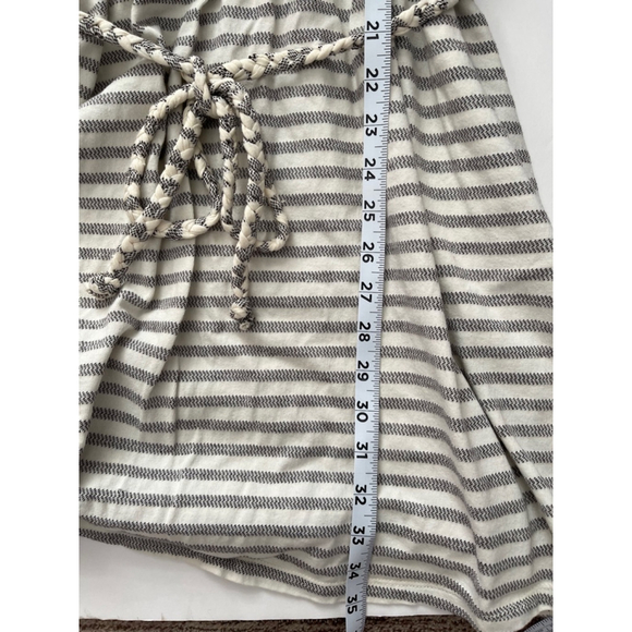 Women's Old Navy Striped Summer Dress Size L White Gray - Picture 7 of 7